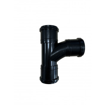 E.Tupling Push-Fit Waste 32mm 90° Swept Branch Black