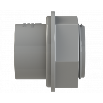 S/WELD TANK CONNECTOR; 32MM GREY