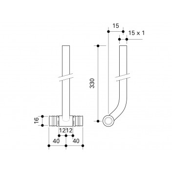 FRANKISCHE ALPEX RAD CONNECTION TEE 16X15MM