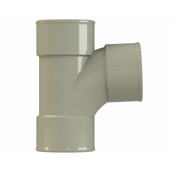 POLYPIPE S2000 40MM MUPVC 92.5DEG SWEPT TEE - SOLV GREY