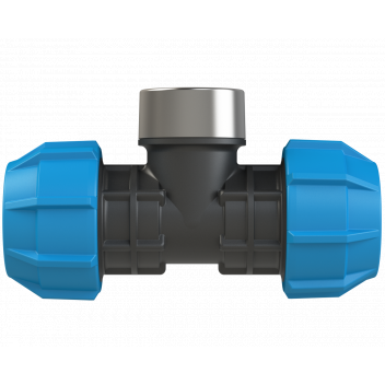 POLYFAST BSP FEMALE BRANCH TEE;25MMX3/4\"