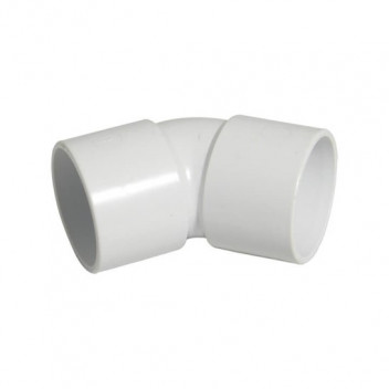 E.TUPLING SOLVENT WASTE 45DEG BEND - 40MM - WHITE