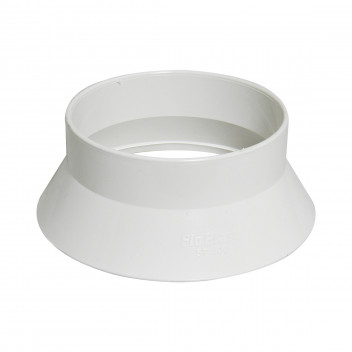FLOPLAST RING-SEAL WEATHERING COLLAR;4\"/110MM WHITE