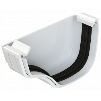 OGEE EXTRA EXTERNAL STOP END;RIGHT WHITE