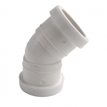 E.Tupling Push-Fit Waste 32mm 135° Obtuse Bend White