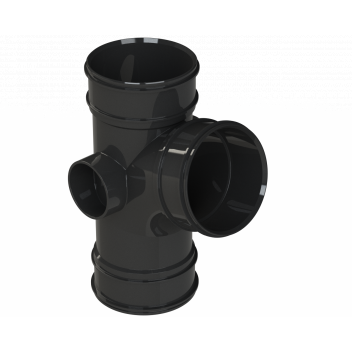 S2000 SINGLE BRANCH; 4\"/110MM 104DEG BLK