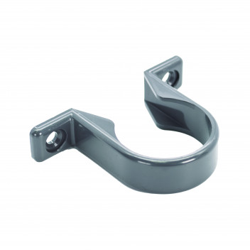 FLOPLAST S/WELD PIPE CLIP; 32MM ANTHRACITE GREY AG