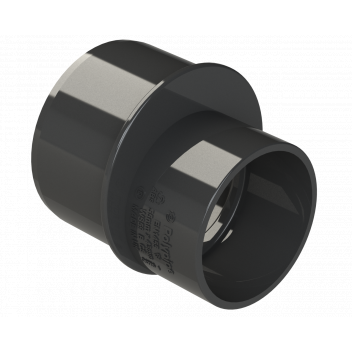 S/WELD REDUCER; 40MM (FROM 50MM) BLACK