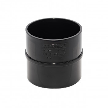 FLOPLAST S/WELD STRAIGHT COUPLING; 50MM BLACK