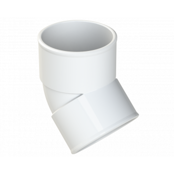 POLYPIPE S2000 50MM MUPVC 45 DEG OBT BEND - WHITE