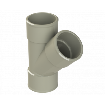 POLYPIPE S2000 MUPVC 32MM 45DEG BRANCH - SOLV GREY