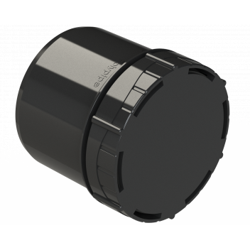 POLYPIPE RING-SEAL ACCESS CAP;SPIGOT TAIL 4\"/110M BK