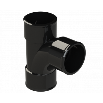 POLYPIPE S2000 32MM MUPVC 92.5DEG SWEPT TEE - BLACK