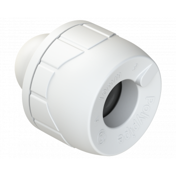 POLYPLUMB ENHANCED - 10MM SOCKET BLANK END - WHITE