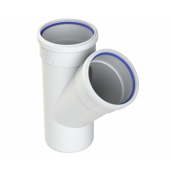 POLYPIPE RING-SEAL SINGLE BRANCH;4\"/110MM 135D EQ WT