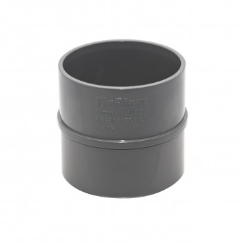 FLOPLAST S/WELD STRAIGHT COUPLING; 50MM GREY