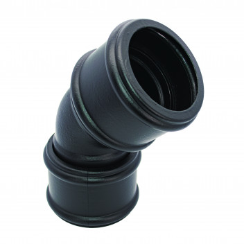 110MM CAST EFFECT 135D (2xSCKT) BEND; BK