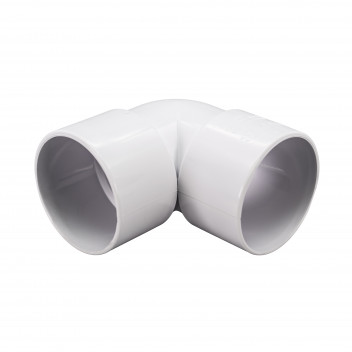 FLOPLAST S/WELD KNUCKLE BEND 90 DEG; 40MM WHITE