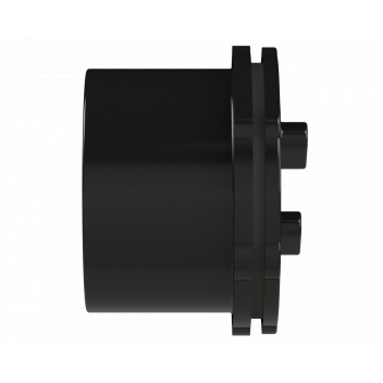 PUSHFIT SCREWED ACCESS STOP END PLUG; 40MM BLACK