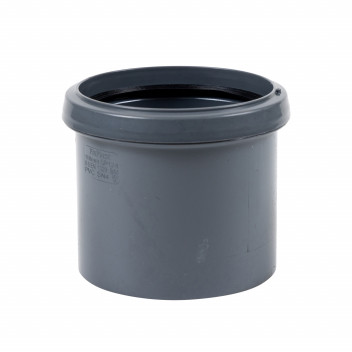 FLOPLAST RING-SEAL S/S PIPE COUPLER;4\"/110MM SOIL ANTHRACITE GREY AG