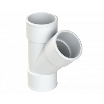 POLYPIPE S2000 MUPVC 32MM 45DEG BRANCH - WHITE