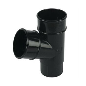 E.TUPLING 68MM ROUND 67.5DEG BRANCH - BLACK