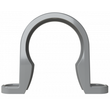 S/WELD PIPE CLIP; 40MM GREY