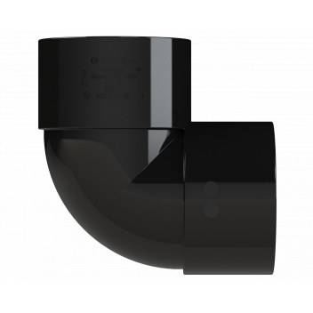 S/WELD KNUCKLE BEND 90DEG; 50MM BLACK