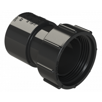 S/WELD THREADED COUPLING; 32MM BLACK