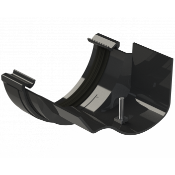 RW FITTS PLASTIC-METAL GUTT ADAPTOR;BLCK