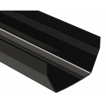 RWSQ112 SQUARE GUTTER; 2M BLACK