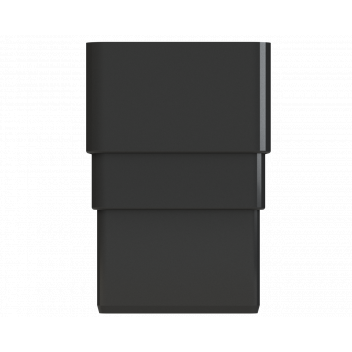 DPSQ65 PIPE CONNECTORS; PLAIN BLACK