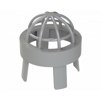 PUSHFIT VENT TERMINAL; 50MM GREY