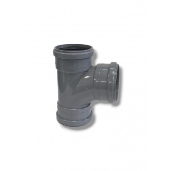 E.TUPLING 4\" SOIL 90DEG TRIPLE SOCKET BRANCH - GREY