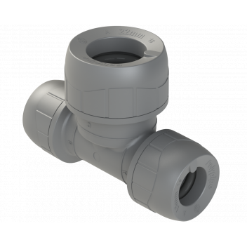 POLYPLUMB TWO ENDS REDUCED TEE; 15X15X22