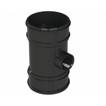 S2000 SINGLE BOSS PIPE;4\"/110MM D/S 40MM BLK