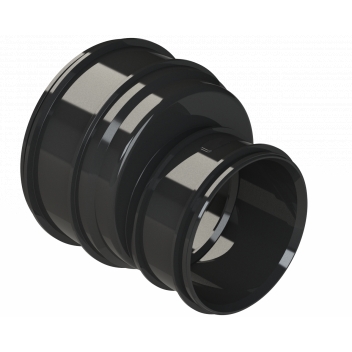 S2000 REDUCER; 4\"/110MM - 82MM 2XSCKT BK