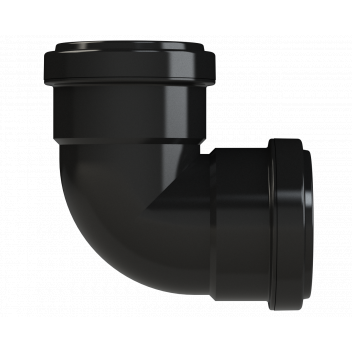 PUSHFIT KNUCKLE BEND 90DEG; 50MM BLACK