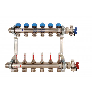 UFH S/S EUROCONE MANIFOLD; 6 PORT