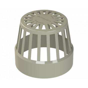 UNIV VENT TERMINAL; 4\"/110MM SOLV GREY