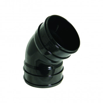 FLOPLAST SOLVENT SOIL 110 135DEG D/S BEND; BLACK