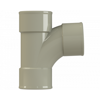 POLYPIPE S2000 32MM MUPVC 92.5DEG SWEPT TEE - SOLV GREY