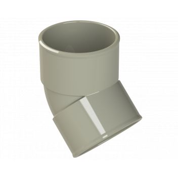 POLYPIPE S2000 50MM MUPVC 45 DEG OBT BEND - SOLV GREY