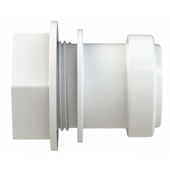 PUSHFIT TANK CONNECTOR; 32MM WHITE