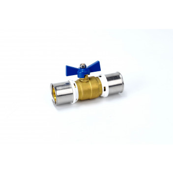 RIIFO F18 20X20MM (202) BLUE BUTTERFLY HANDLE BALL VALVE (BL
