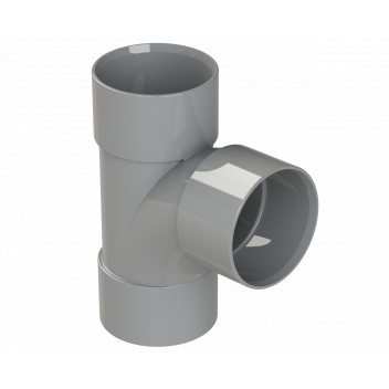 S/WELD SWEPT TEE 92.5DEG; 40MM GREY