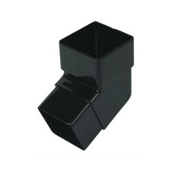 E.TUPLING 65MM SQUARE OFFSET BEND 112.5DEG - BLACK