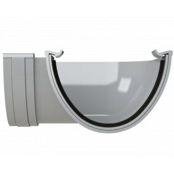 PFLOW DEEP 90 DEGREE ANGLE; GREY