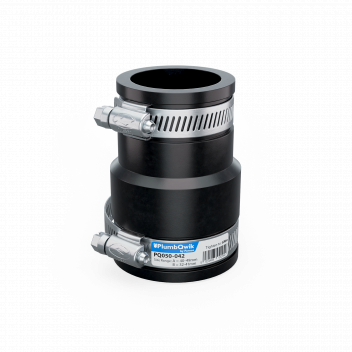 FERNCO PVC FLEXIBILE ADAPTOR 40-49 / 32-41 (1 1/2\" - 1 1/4\")