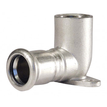 SS 316 PRESS - WALLPLATE FEMALE - 15 x 1/2”